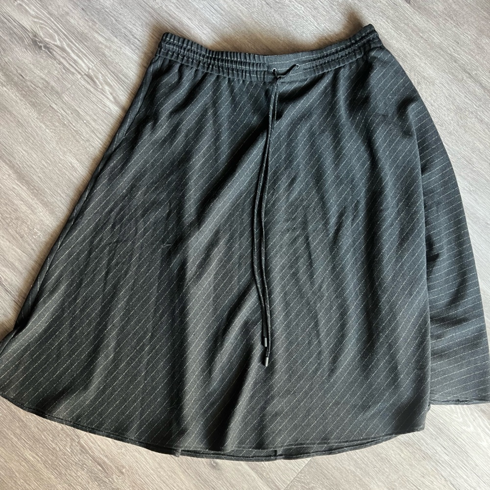 Marks & Spencer Gray Midi A-line Skirt - Picture 1 of 4
